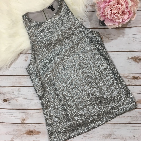 Ann Taylor Tops - Ann Taylor | Sequin Tank Top
